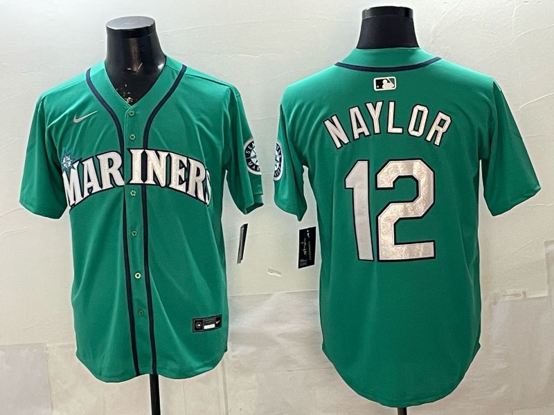 Men Seattle Mariners #12 Naylor Green Game 2026 Nike MLB Jersey style 06->seattle mariners->MLB Jersey